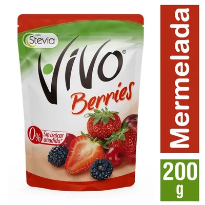 Mermelada Berries Sin Azúcar, 200 G