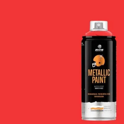 Pintura Metalizada en Spray Rojo Metálico 400ml