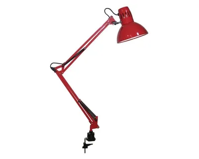 Lámpara escritorio 1L E27 movible rojo Abitare