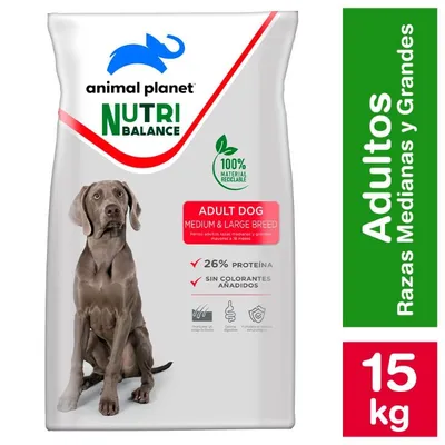 Alimento Perro Adulto Raza Mediana/Grande, 15 Kg