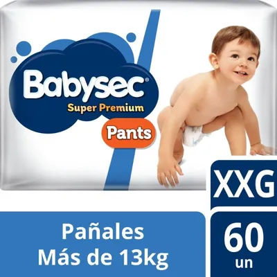 Pañal Pants Super Premium Xxg, 60 Un