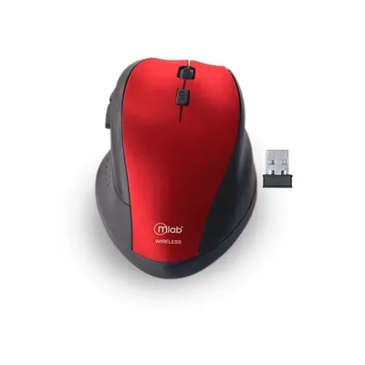 Mouse Mini Inalambrico 5 Botones-Rojo
