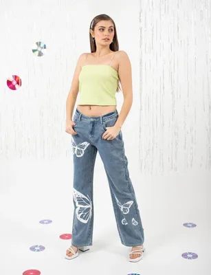 Jeans Recto Mujer Icono