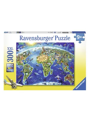 Ravensburger Puzzle XXL Mapa de los monumentos - 300 piezas Caramba