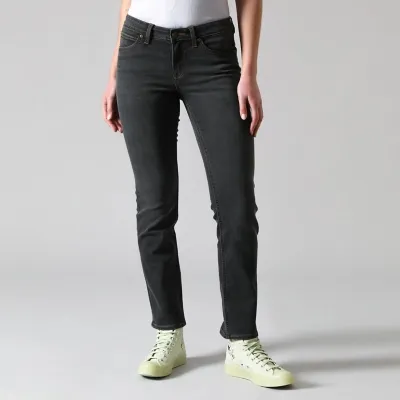 Lee Jeans Straight Tiro Medio Mujer
