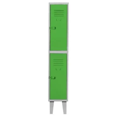 Lockers alta resistencia 170x29x45 cm 1 cuerpo 2 puerta verde