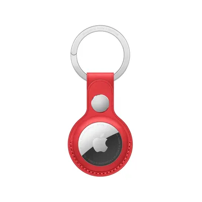 AirTag Leather Key Ring - (PRODUCT)RED