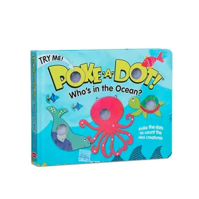 Melissa & Doug Libro Poke A Dot - ¿Quién Está En El Océano?