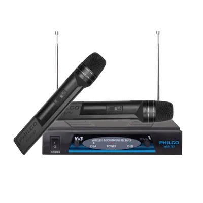 Pack de 2 Microfonos Inalambricos PRO VHF WM-787 Audio HD