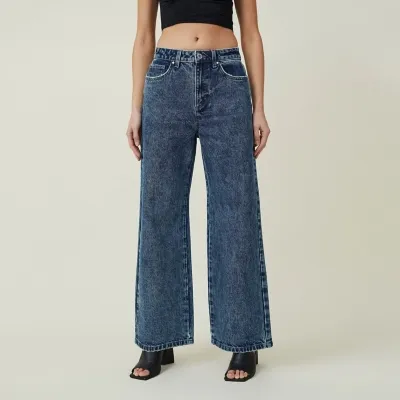 Cotton On Jeans Wide Leg Petite Mujer