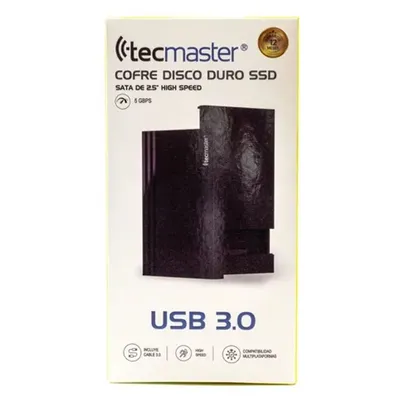 Cofre Disco Duro Ssd Sata 2.5 Usb 3.0 5GBps Tecmaster