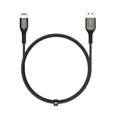 AUKEY Cable USB Kevlar tipo USB-A a Lightning 2m Negro - CB-AKL2