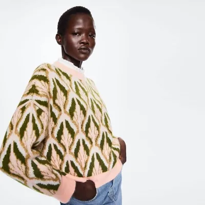Mango Sweater Oversize Estampado