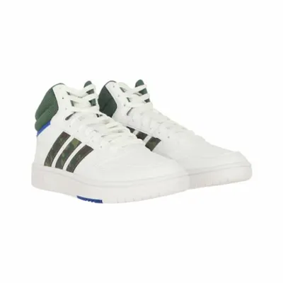 Zapatilla adidas Hoops 3.0 Mid Classic Vintage Cloud White/Green Oxide/Royal Blue