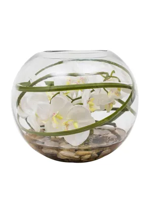 Orquídea Esfera de Vidrio 20 cm