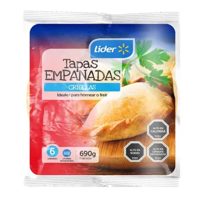 Tapas Empanadas Criollas 6 Un, 690 G