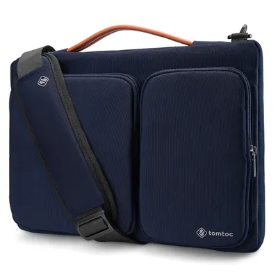 Tomtoc Bolso De Hombro A42 Para Notebook/macbook 16''- Azul Oscuro