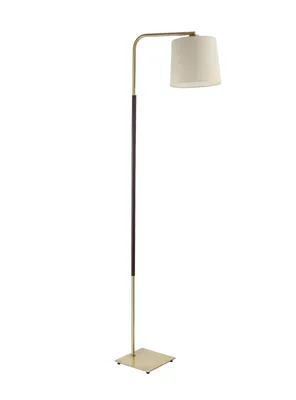 Lámpara de Pie Bronce 158 x 40 cm