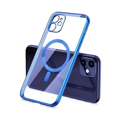 Carcasa Transparente Magsafe iPhone 12 Pro /Azul