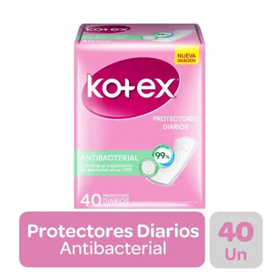 Protector Diario Kotex Antibacterial 40 Un, 40 Un
