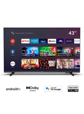 LED Smart TV 43" FHD 4K Android TV 43PFD6917