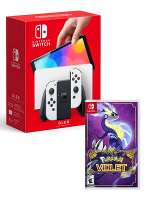 Consola Nintendo Switch OLED Blanca + Juego Pokémon Violet