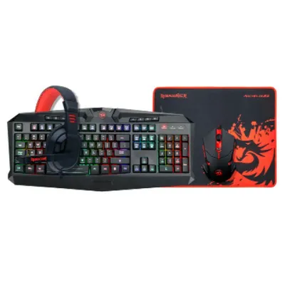 Pack Gamer Redragon Mouse + Teclado + Padmouse S101 Rgb