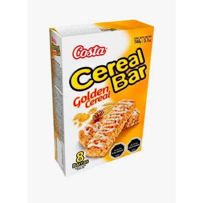 Barra De Cereal Golden + Leche Cereal Caja, 8 Un