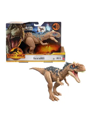 Dinosaurio Rajasaurus Ruge y Ataca