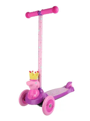 Scooter 3D Peppa Princesa Rosado