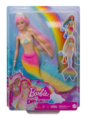 Muñeca Barbie Dreamtopia Sirena Arcoíris Mágico