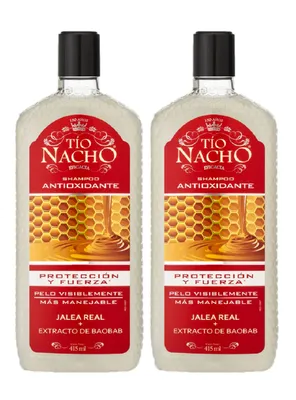 Pack Tío Nacho 2 Shampoo Antioxidante 415 ml
