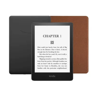 E-reader Kindle Paperwhite Signature Edition 32GB Negro + Funda Color Café