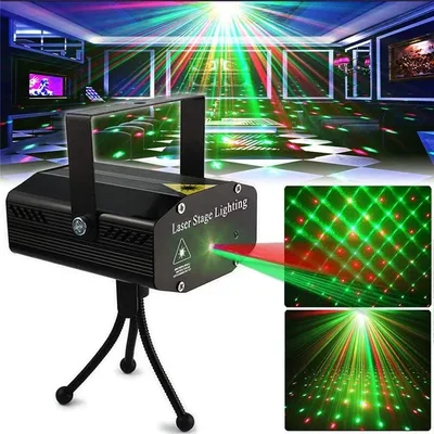 Luces Laser para Fiestas RGB Con Sensor Rítmico LED08