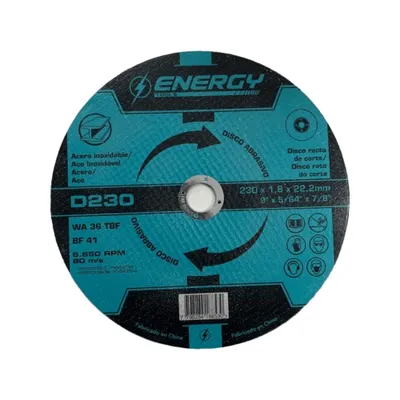 DISCO CORTE METAL 9″ X 1.9MM ENERGY D230