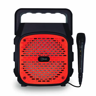 Karaoke Suitcase Outdoor Foldable Mic Bt Rd-Rojo