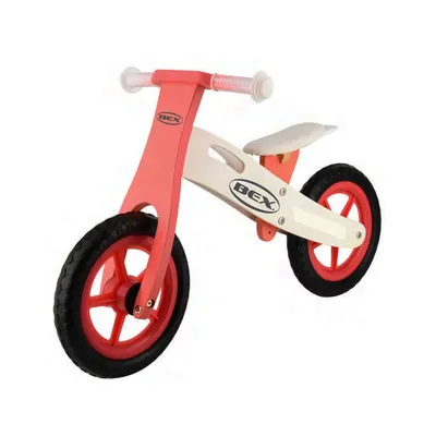 Bicicleta De Equilibrio Bex BIC001 Ajustable Rojo Blanco