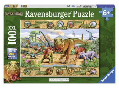 Ravensburger Puzzle XXL Dinosaurios - 100 piezas Caramba