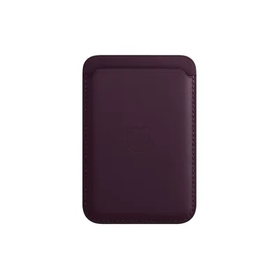 Cartera de piel con MagSafe para el iPhone -Cereza oscuro