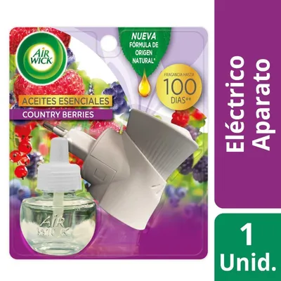 Desodorante Ambiental Eléctrico Aparato + Repuesto Country Berries, 21 Ml