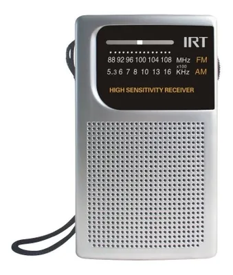 Receptor Radio Fm Am Irt Bateria Antena Pilas Bolsillo