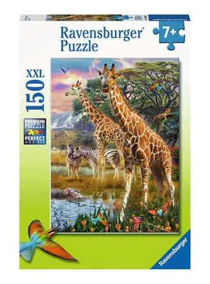Ravensburger Puzzle XXL Jirafas en África - 150 Caramba