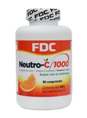 Vitamina FDC C Neutra 1000 x 90 Comprimidos