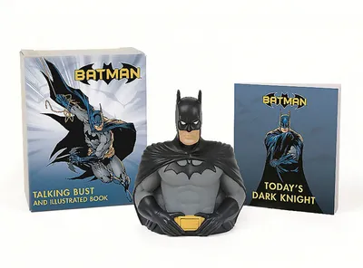Figura Running Press Batman Talking Bust and Illustrated Book