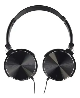 Audífonos Aiwa On-ear Con Cable Y Micrófono Aw-x107 negro