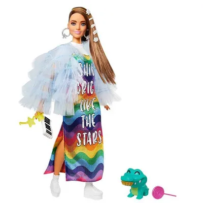 Muñeca Fashionista Extra Arcoirirs Barbie
