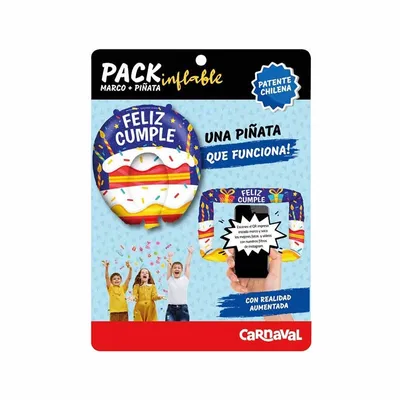 Pack Piñata Y Marco Inflable Torta