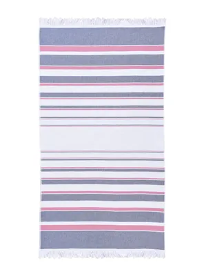 Toalla Fabrics Playa Flecos 90 x 180 cm Azul-Rosa
