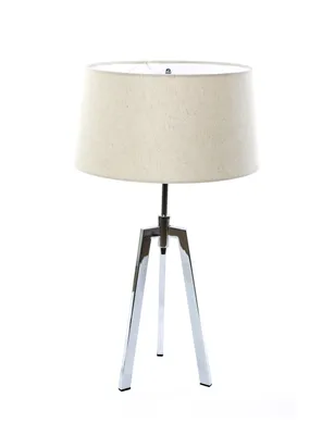 Lámpara de Sobremesa Cromo Beige Diseño 3
